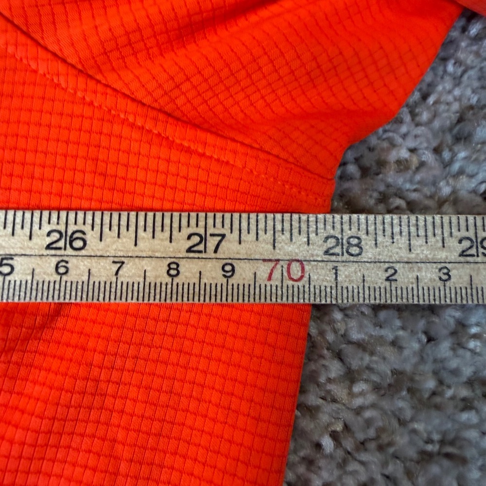 Under Armour Mens 3XL HeatGear Long Sleeve Running Shirt Neon Orange Training - Picture 4 of 8